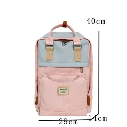 Waterproof Nylon Backpack for Women Multi Pocket Man Boys Travel Backpacks Female School Bag for Teenage Girls