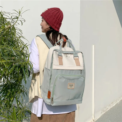 Waterproof Nylon Backpack for Women Multi Pocket Man Boys Travel Backpacks Female School Bag for Teenage Girls