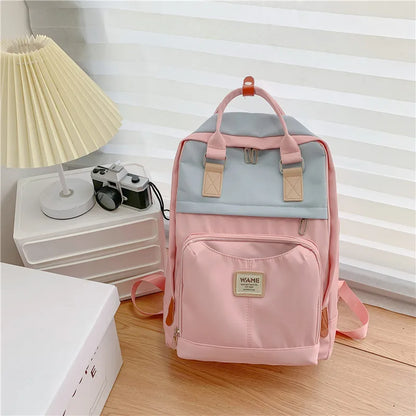Waterproof Nylon Backpack for Women Multi Pocket Man Boys Travel Backpacks Female School Bag for Teenage Girls