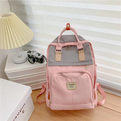 Waterproof Nylon Backpack for Women Multi Pocket Man Boys Travel Backpacks Female School Bag for Teenage Girls