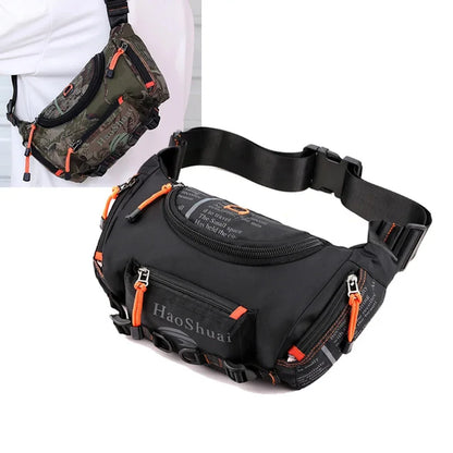 Waterproof Nylon Fanny Bum Hip Sling Chest Bag for Men Travel Military Male Cross body Messenger Belt Waist Pack Bags New