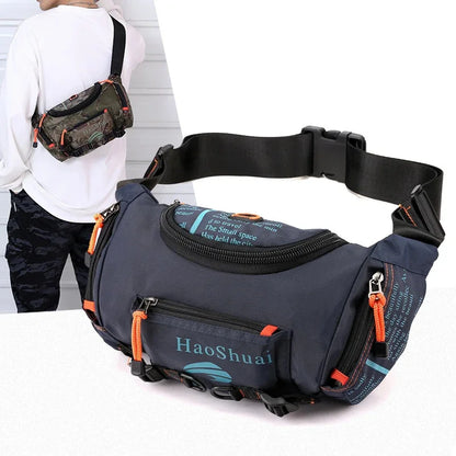 Waterproof Nylon Fanny Bum Hip Sling Chest Bag for Men Travel Military Male Cross body Messenger Belt Waist Pack Bags New