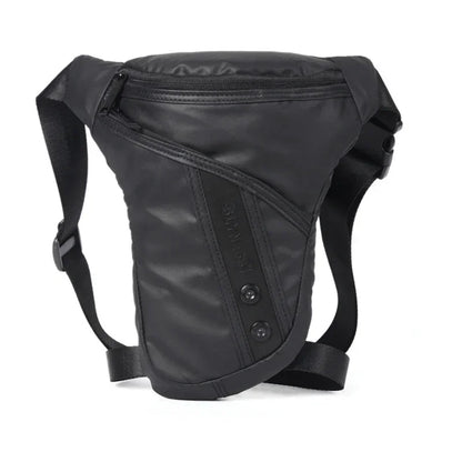 Waterproof Nylon Fanny Pack Men Drop Motorcycle Riding Bag Thigh Shoulder Multi-purpose Black Male Hip Bum Belt Waist Leg Bags