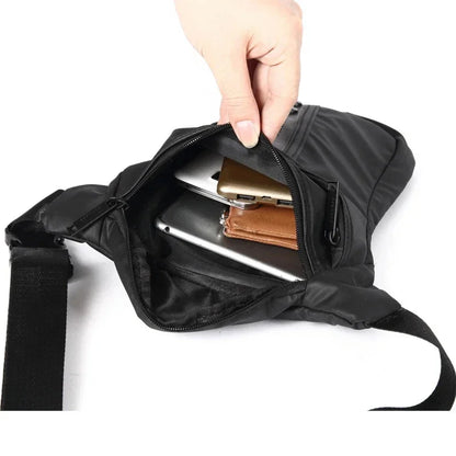 Waterproof Nylon Fanny Pack Men Drop Motorcycle Riding Bag Thigh Shoulder Multi-purpose Black Male Hip Bum Belt Waist Leg Bags