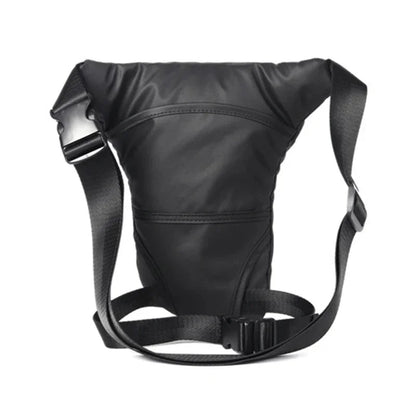 Waterproof Nylon Fanny Pack Men Drop Motorcycle Riding Bag Thigh Shoulder Multi-purpose Black Male Hip Bum Belt Waist Leg Bags
