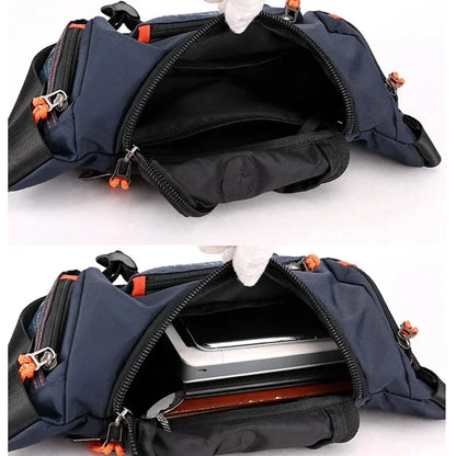 Waterproof Nylon Men Waist Pack Bum Sling Chest Bag Multi-purpose Travel Military Male Shoulder Messenger Hip Belt Fanny Bags