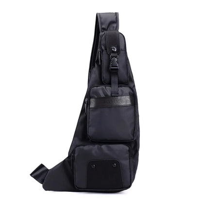 Waterproof Nylon Messenger Chest Back Pack Bags Knapsack for Men Half Moon Fashion Military Male Sling Cross Body Bag Rucksack