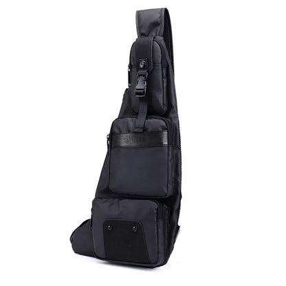Waterproof Nylon Messenger Chest Back Pack Bags Knapsack for Men Half Moon Fashion Military Male Sling Cross Body Bag Rucksack