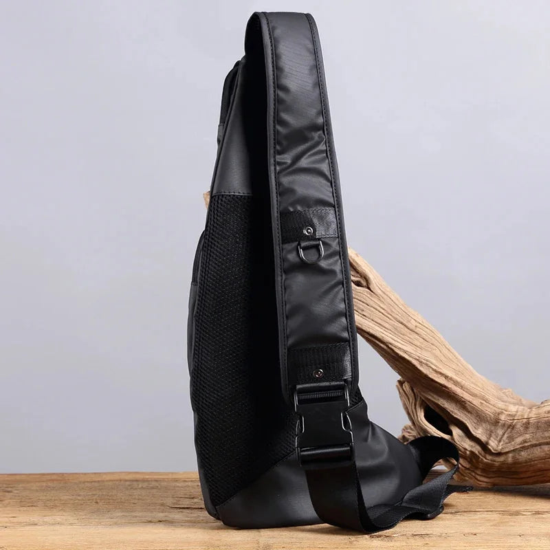 Waterproof Nylon Messenger Chest Back Pack Bags Knapsack for Men Half Moon Fashion Military Male Sling Cross Body Bag Rucksack