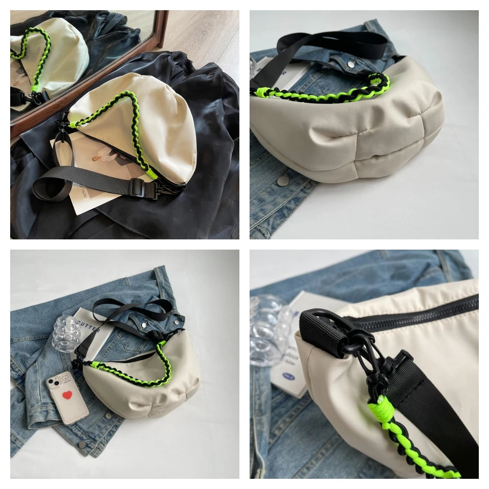 Waterproof Nylon Shoulder Bags New Luxury Handbags Travel Beach Fashion Top-handle Crossbody Bags For Women