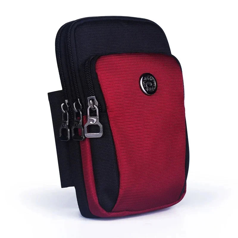 Waterproof Nylon Unisex Belt Waist Fanny Pack Cell Mobile Phone Cover Cigarette Case Purse Hook Men Small Crossbody Shoulder Bag