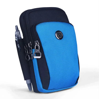 Waterproof Nylon Unisex Belt Waist Fanny Pack Cell Mobile Phone Cover Cigarette Case Purse Hook Men Small Crossbody Shoulder Bag
