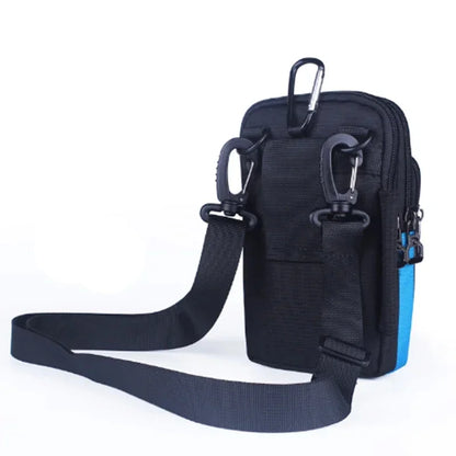 Waterproof Nylon Unisex Belt Waist Fanny Pack Cell Mobile Phone Cover Cigarette Case Purse Hook Men Small Crossbody Shoulder Bag