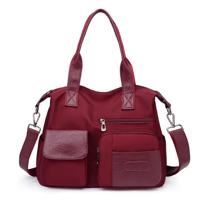 Waterproof Oxford Bag Large Capacity Handbag Lady Travel Bag Solid Color Messenger Bags for Women 2021 Multi-pocket Sac A Main