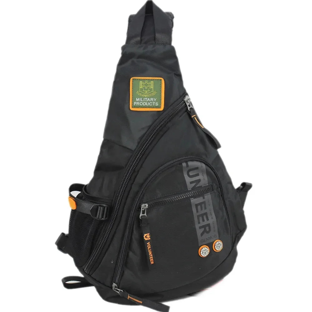 Waterproof Oxford Men Single Shoulder Messenger Chest Bag High Capacity Travel Military Cross body Bags Sling Rucksack Back Pack
