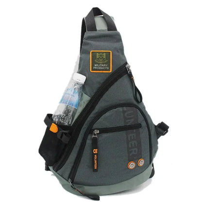 Waterproof Oxford Men Single Shoulder Messenger Chest Bag High Capacity Travel Military Cross body Bags Sling Rucksack Back Pack