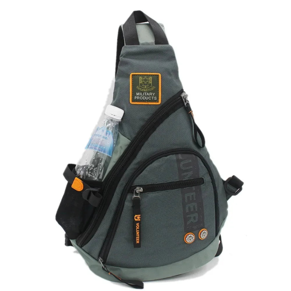 Waterproof Oxford Men Single Shoulder Messenger Chest Bag High Capacity Travel Military Cross body Bags Sling Rucksack Back Pack