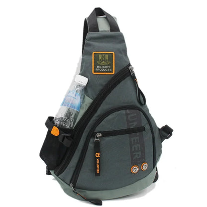 Waterproof Oxford Men Single Shoulder Messenger Chest Bag High Capacity Travel Military Cross body Bags Sling Rucksack Back Pack