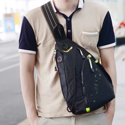 Waterproof Oxford Sling Chest Bags Backpack Daypack for Men Travel Male Messenger Fashion School Book Bag Knapsack Rucksack