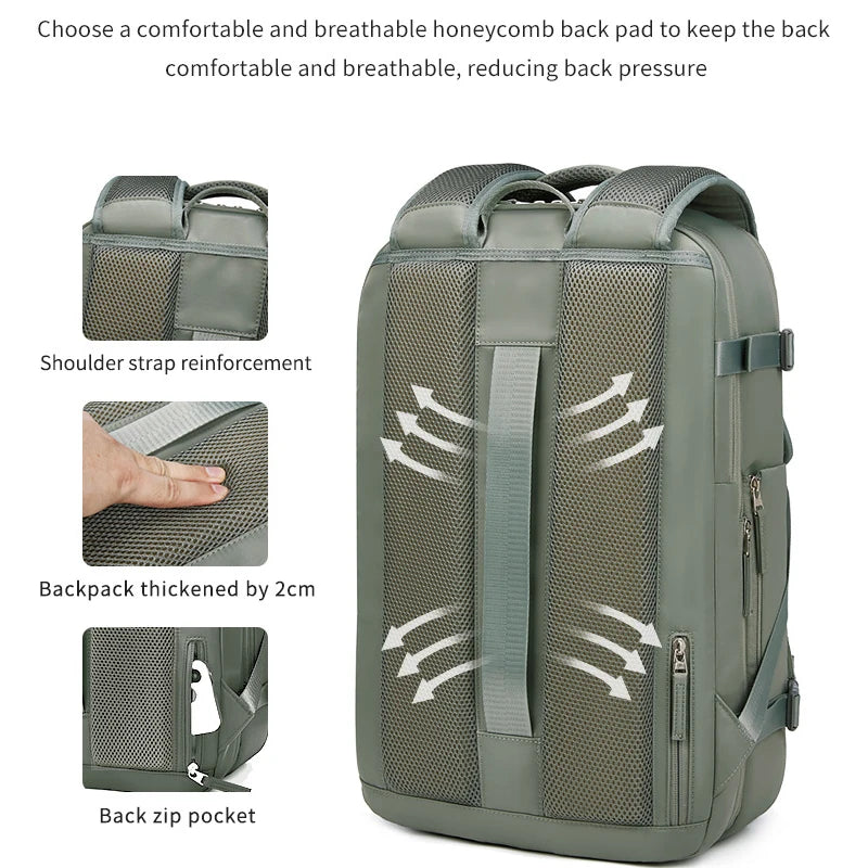 Waterproof Oxford Women Backpack Fashion Laptop School Back Pack Dry and Wet Separation Multifinonal Travel Backpacks Man Sale