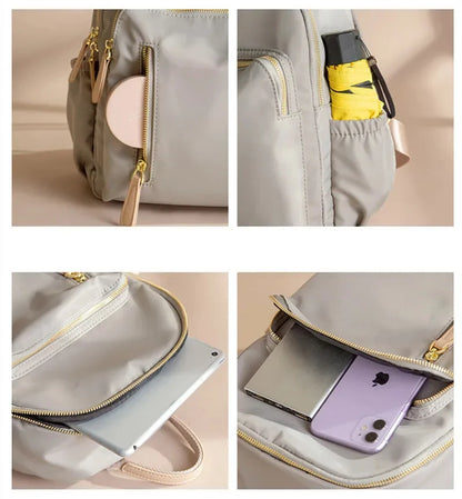 Waterproof Oxford cloth ladies simple casual large capacity female backpack fashion student school travel bag