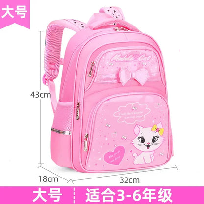 Waterproof School Bags For Girls Kids Schoolbags cat cartoon book bags kids Orthopedic Children school Backpack Mochila Escolar