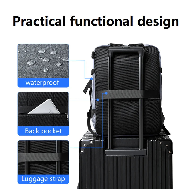 Waterproof Travel Backpack Men Women Multifunction 15.6inch /17 inch Laptop Backpacks Male Female Outdoor Luggage Bag Mochilas