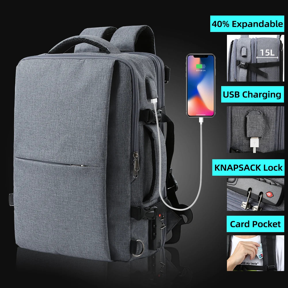 Waterproof Travel Backpack Men Women Multifunction 15.6inch /17 inch Laptop Backpacks Male Female Outdoor Luggage Bag Mochilas