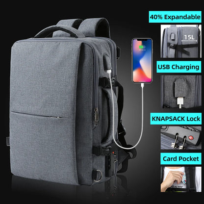 Waterproof Travel Backpack Men Women Multifunction 15.6inch /17 inch Laptop Backpacks Male Female Outdoor Luggage Bag Mochilas