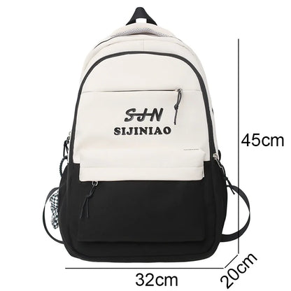 Waterproof Women High Capacity School Bag Ladies Nylon Student Girl Book Bag Fashion Female Cute Laptop College Backpacks Travel