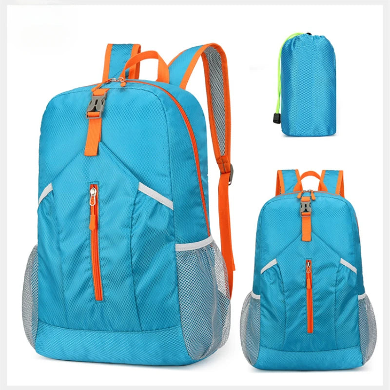 Waterproof and Wear-resistant Lightweight Backpack Packable,Outdoor Travel Camping Daypack Foldable Hiking Backpack