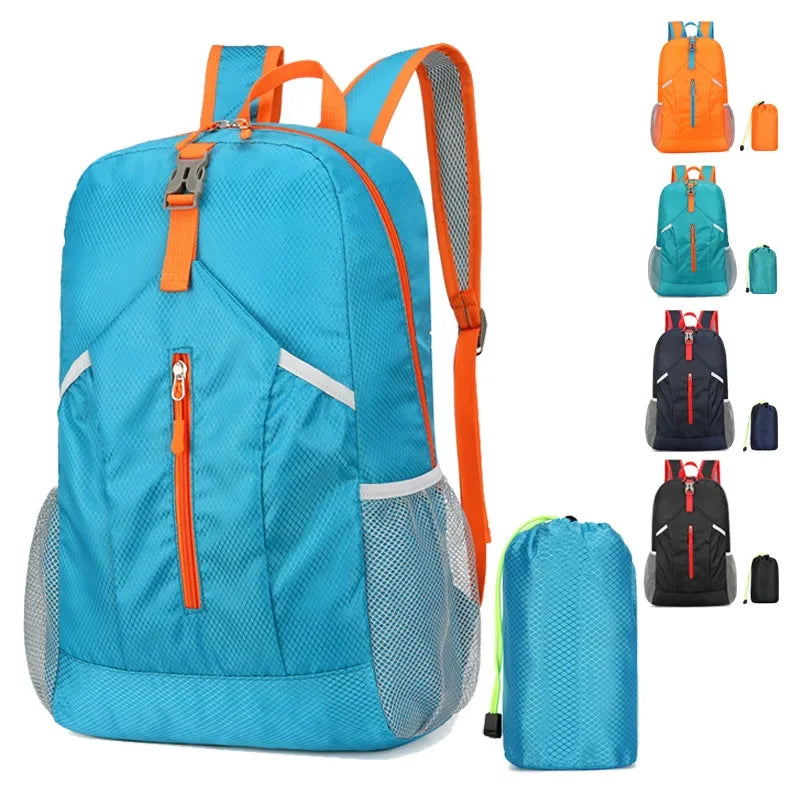 Waterproof and Wear-resistant Lightweight Backpack Packable,Outdoor Travel Camping Daypack Foldable Hiking Backpack