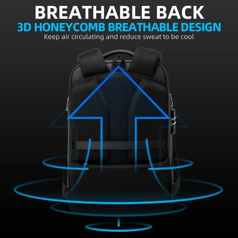 Waterproof backpack man With USB Charging Men's Backpacks Large Capacity Business Waterproof For Teenage