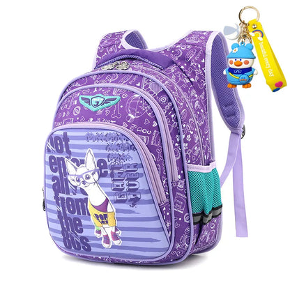 Waterproof children School Bags For Girls Boys Kids Schoolbag cartoon 3D Primary Orthopedic school Backpack book bag Grade 1-3-6