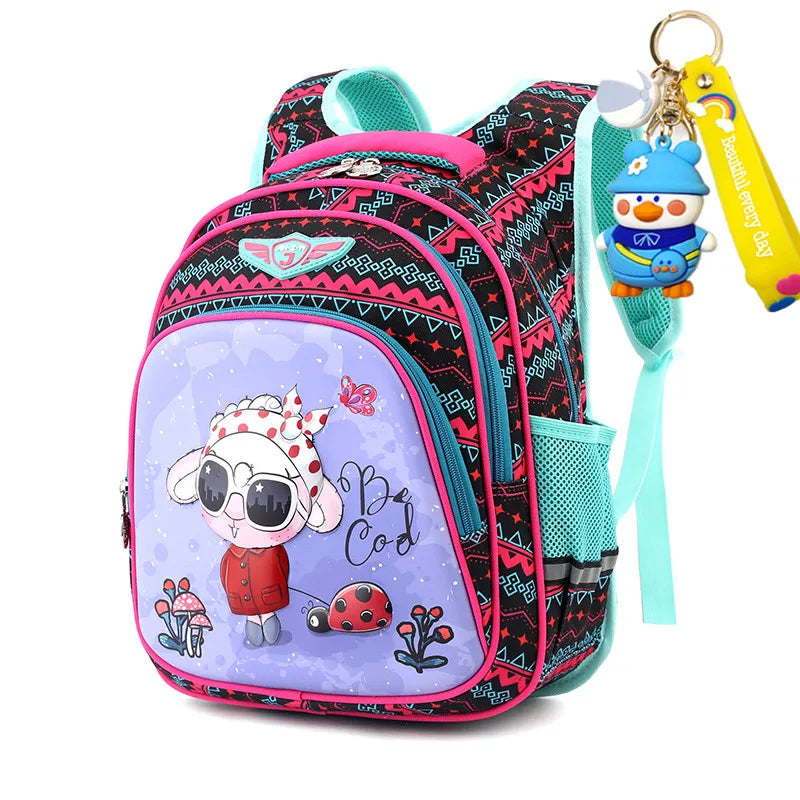 Waterproof children School Bags For Girls Boys Kids Schoolbag cartoon 3D Primary Orthopedic school Backpack book bag Grade 1-3-6