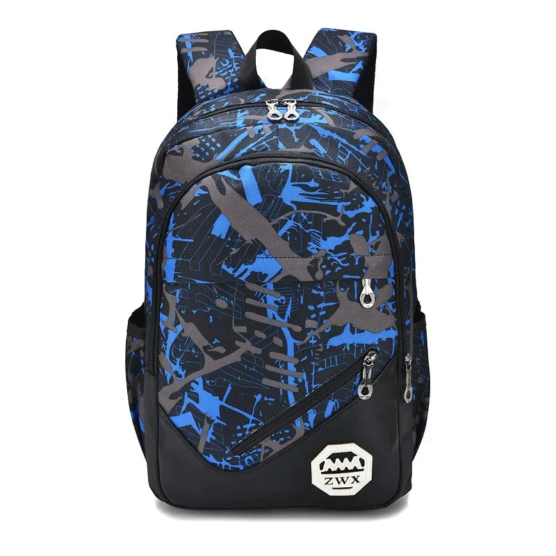 Waterproof travel laptop backpack children School Bags teenager Boys girls camouflage school Backpack set high School backpack