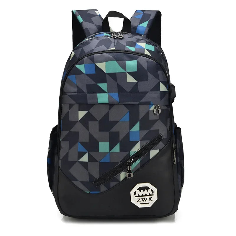 Waterproof travel laptop backpack children School Bags teenager Boys girls camouflage school Backpack set high School backpack