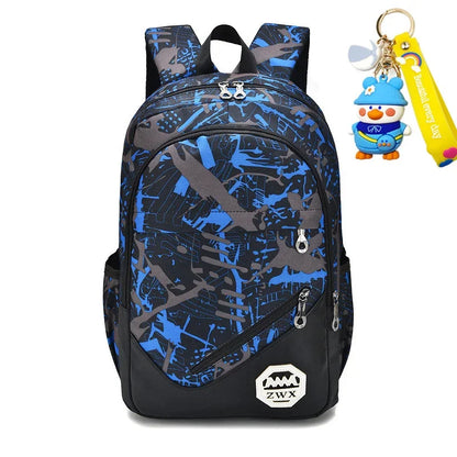 Waterproof travel laptop children Bags teenager Boys girls camouflage school Backpack set high School backpack