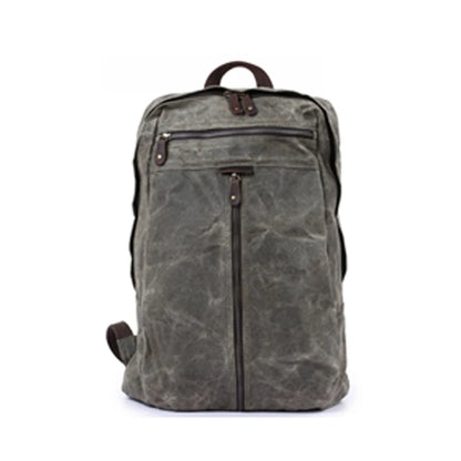 Waxed canvas backpack retro laptop bags men outdoor hiking rucksack waterproof travel backpack