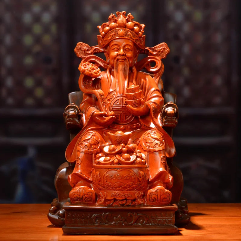 Wealth God of Wealth Decoration Sand Gold Home Decoration Living Room Cultural Buddha Statue Crafts Opening Creative Gift