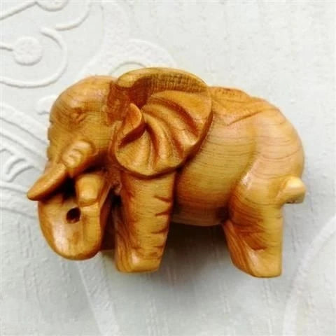 Wealth-bringing Taihang Cliff Cypress Wood Ageing High Oil High-density Sculpture Modern Art Statues for Decoration Desk Decor
