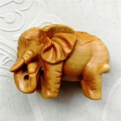 Wealth-bringing Taihang Cliff Cypress Wood Ageing High Oil High-density Sculpture Modern Art Statues for Decoration Desk Decor