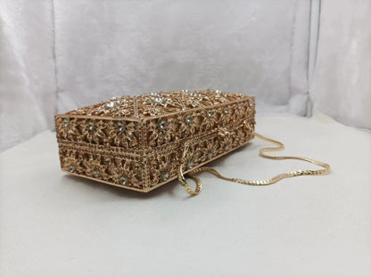 Wedding Bridal Green Gold Champagne Clutches Dinner Toted Gift Stone Purse Diamond Lady Handbag Party Crystal Women Evening Bag