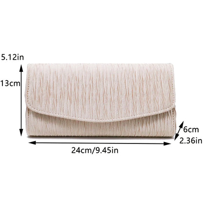 Wedding Evening Bag Elegant Fold Clutch Shoulder Wallets Chain Purse Designer Small Handbags Bags for Women Trend 2024 Promotion