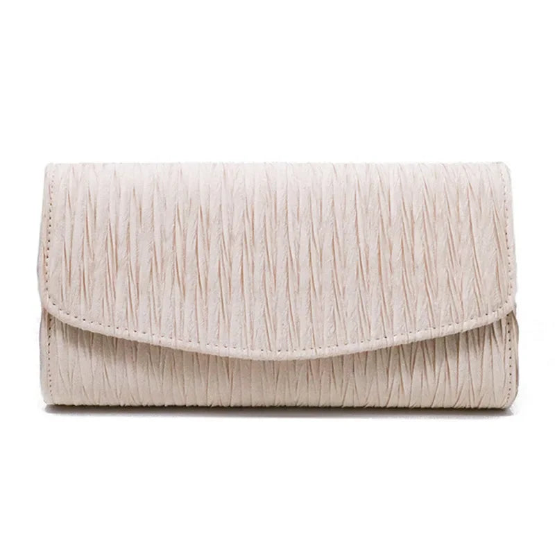 Wedding Evening Bag Elegant Fold Clutch Shoulder Wallets Chain Purse Designer Small Handbags Bags for Women Trend 2024 Promotion