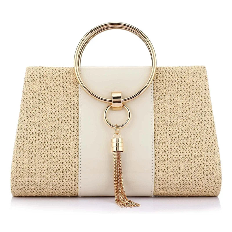 Wedding Evening Bag Shoulder Designer Handbag Braid Purses Chain Clutch Luxury Brand Square Bags for Women 2024 High Quality New