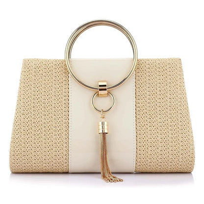 Wedding Evening Bag Shoulder Designer Handbag Braid Purses Chain Clutch Luxury Brand Square Bags for Women 2024 High Quality New