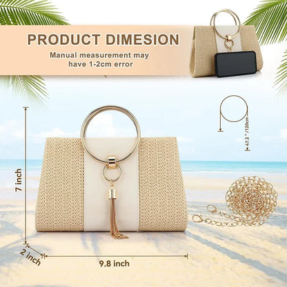 Wedding Evening Bag Shoulder Designer Handbag Braid Purses Chain Clutch Luxury Brand Square Bags for Women 2024 High Quality New