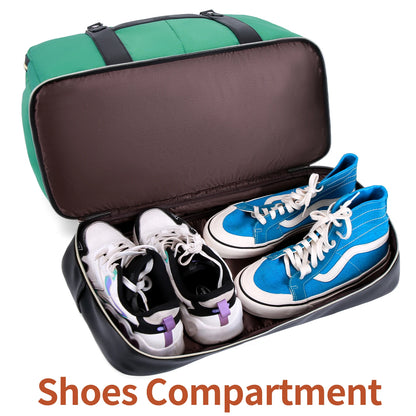 Weekender Bags for Women Overnight Bag Large Canvas Travel Duffel Bag with Shoe Compartment Carry On Tote Bag for Travel