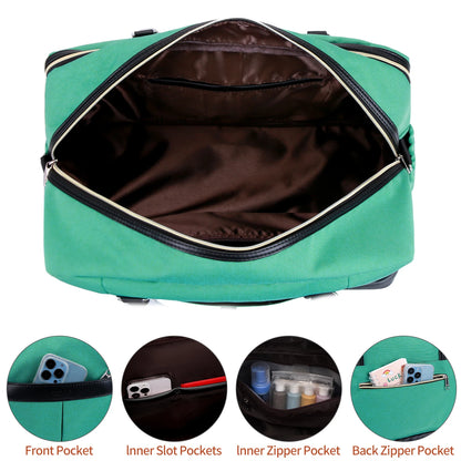 Weekender Bags for Women Overnight Bag Large Canvas Travel Duffel Bag with Shoe Compartment Carry On Tote Bag for Travel